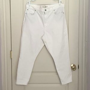 Gap 1969 True Skinny Super High Rise Crop in White Size 35 18/20